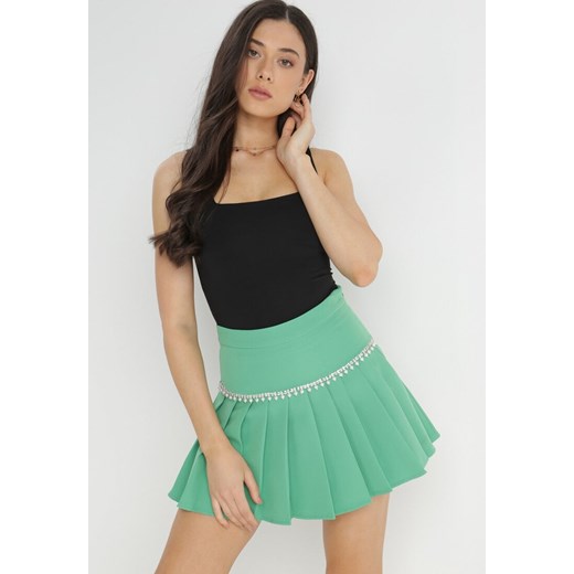 Zielona Spódnica Endope ze sklepu Born2be Odzież w kategorii Spódnice - zdjęcie 172030697