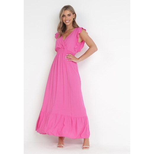 Różowa Sukienka Hypsanie ze sklepu Born2be Odzież w kategorii Sukienki - zdjęcie 172030875