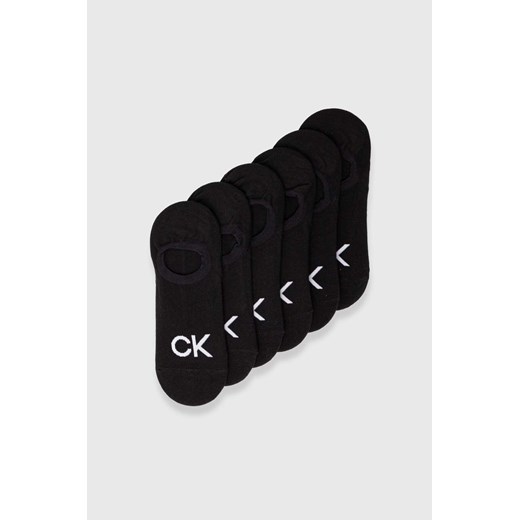 Calvin Klein skarpetki 6-pack męskie kolor czarny 701220501 ze sklepu ANSWEAR.com w kategorii Skarpetki męskie - zdjęcie 172035237