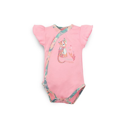 Body niemowlęce kopertowe z bawełny organicznej dla dziewczynki ze sklepu 5.10.15 w kategorii Body niemowlęce - zdjęcie 172048335
