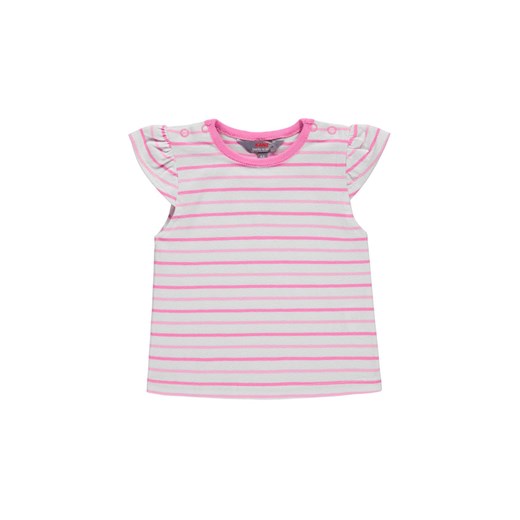 Dziewczęca bluzka z krótkim rękawem w paski ze sklepu 5.10.15 w kategorii Koszulki niemowlęce - zdjęcie 172048336