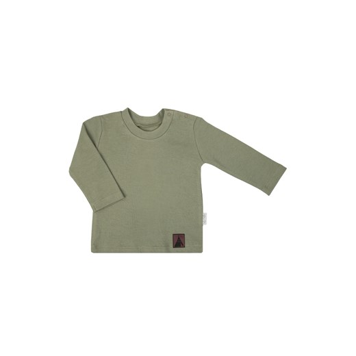 Bluzka chłopięca bawełniana z długim rękawem w kolorze zielonym ze sklepu 5.10.15 w kategorii Kaftaniki i bluzki - zdjęcie 172048407