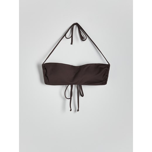 Reserved - Góra od bikini - ciemnobrązowy Reserved L Reserved