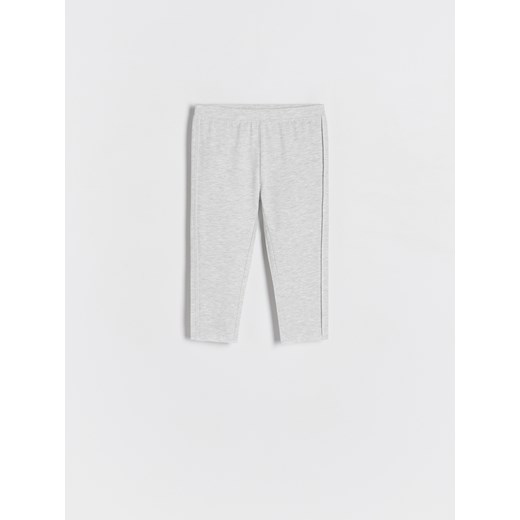 Reserved - Bawełniane legginsy - jasnoszary ze sklepu Reserved w kategorii Spodnie dziewczęce - zdjęcie 172050046