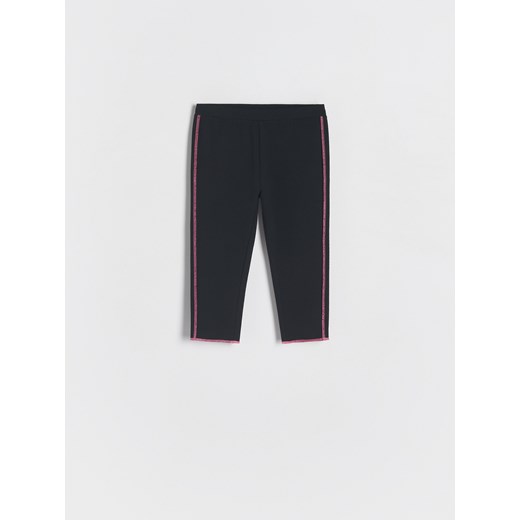 Reserved - Bawełniane legginsy - czarny ze sklepu Reserved w kategorii Spodnie dziewczęce - zdjęcie 172050048