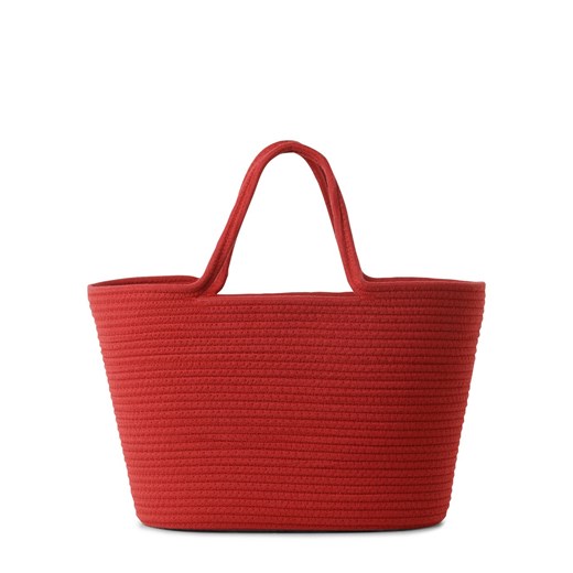 Vila Sprzedawca damski - VIMiah Kobiety Bawełna czerwony jednolity ze sklepu vangraaf w kategorii Torby Shopper bag - zdjęcie 172050186