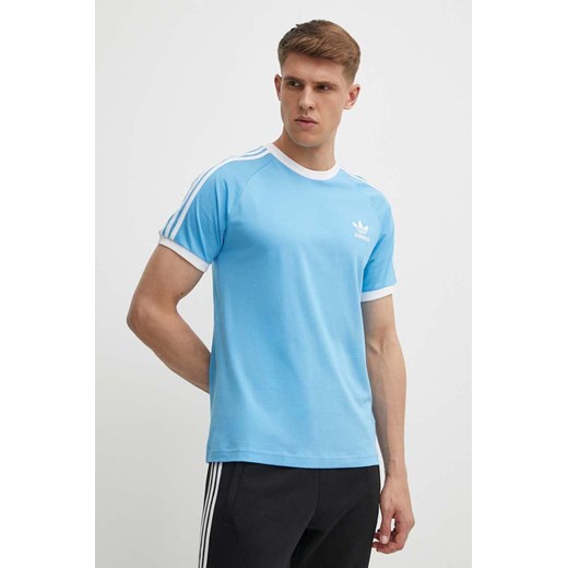adidas Originals t-shirt bawełniany męski kolor niebieski z aplikacją IM9392 ze sklepu ANSWEAR.com w kategorii T-shirty męskie - zdjęcie 172051346