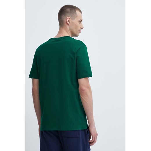 T-shirt męski zielony Fila z krótkim rękawem 