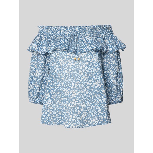 Bluzka z odkrytymi ramionami i nadrukiem na całej powierzchni model ‘MIERCHAL’ ze sklepu Peek&Cloppenburg  w kategorii Bluzki damskie - zdjęcie 172052819