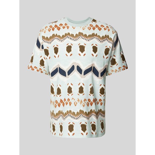 T-shirt z wzorem na całej powierzchni ze sklepu Peek&Cloppenburg  w kategorii T-shirty męskie - zdjęcie 172052956