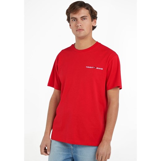 TOMMY JEANS Koszulka w kolorze czerwonym ze sklepu Limango Polska w kategorii T-shirty męskie - zdjęcie 172053396