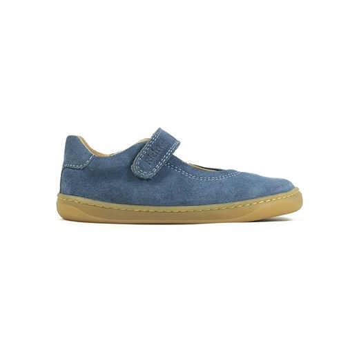 Richter Shoes Skórzane buty w kolorze niebieskim do chodzenia na boso ze sklepu Limango Polska w kategorii Balerinki dziecięce - zdjęcie 172053468
