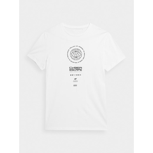 4F Koszulka w kolorze białym XL Limango Polska okazja