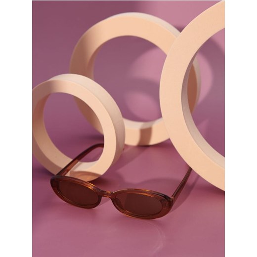 Sinsay - Okulary przeciwsłoneczne - brązowy ze sklepu Sinsay w kategorii Okulary przeciwsłoneczne damskie - zdjęcie 172054609
