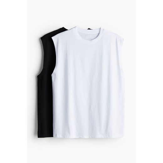 H & M - Koszulka sportowa DryMove 2-pak - Czarny ze sklepu H&M w kategorii T-shirty męskie - zdjęcie 172056918
