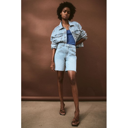 H & M - Dżinsowe szorty bermudy - Niebieski ze sklepu H&M w kategorii Szorty - zdjęcie 172056957