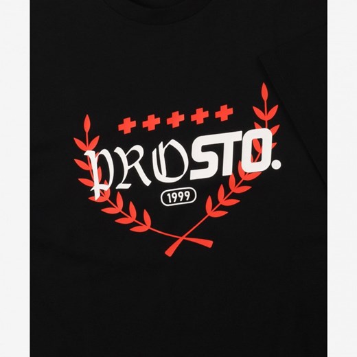 Męski t-shirt z nadrukiem Prosto Huffle - czarny L Sportstylestory.com