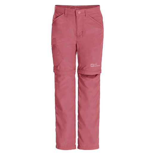 Jack Wolfskin Spodnie funkcyjne zipp-off  &quot;Safari&quot; w kolorze jasnoróżowym ze sklepu Limango Polska w kategorii Spodnie dziewczęce - zdjęcie 172059936
