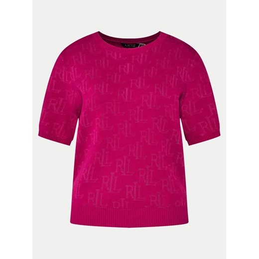 Lauren Ralph Lauren Sweter 200909156003 Różowy Regular Fit L okazja MODIVO