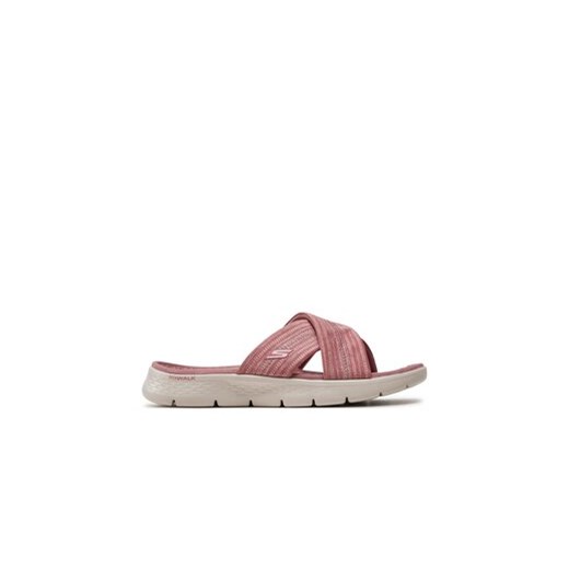 Skechers Klapki Go Walk Flex Sandal-Impressed 141420/MVE Fioletowy ze sklepu MODIVO w kategorii Klapki damskie - zdjęcie 172060455