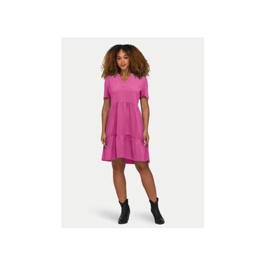 ONLY Sukienka letnia Tiri-Caro 15310970 Różowy Regular Fit ze sklepu MODIVO w kategorii Sukienki - zdjęcie 172060647