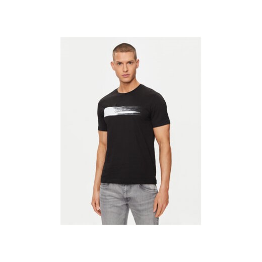 Calvin Klein T-Shirt Brush Logo K10K113113 Czarny Regular Fit ze sklepu MODIVO w kategorii T-shirty męskie - zdjęcie 172060699