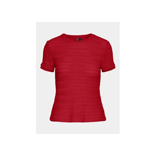 Pieces T-Shirt Agda 17148867 Czerwony Loose Fit ze sklepu MODIVO w kategorii Bluzki damskie - zdjęcie 172060719