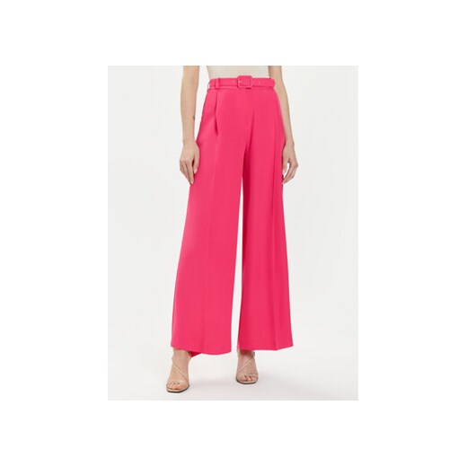 Maryley Spodnie materiałowe 24EB509/04FU Różowy Wide Leg ze sklepu MODIVO w kategorii Spodnie damskie - zdjęcie 172060725