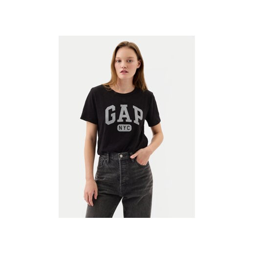 Gap T-Shirt 871344-05 Czarny Regular Fit ze sklepu MODIVO w kategorii Bluzki damskie - zdjęcie 172060867