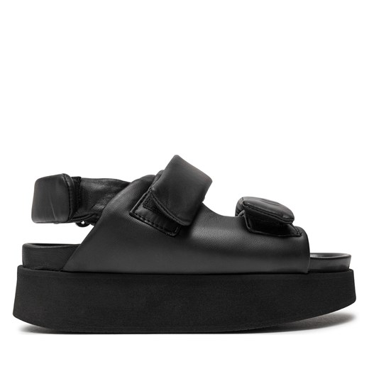 Sandały Inuikii Velcro 70106-150 Black ze sklepu eobuwie.pl w kategorii Sandały damskie - zdjęcie 172061407