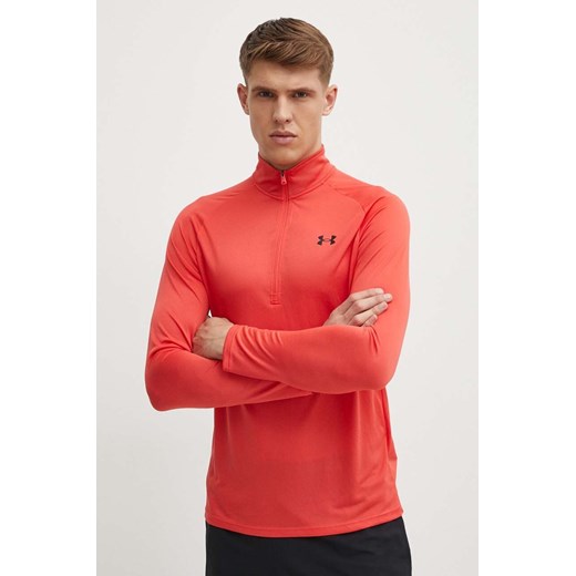 Under Armour bluza treningowa Tech 2.0 kolor czerwony melanżowa ze sklepu ANSWEAR.com w kategorii Bluzy męskie - zdjęcie 172062537