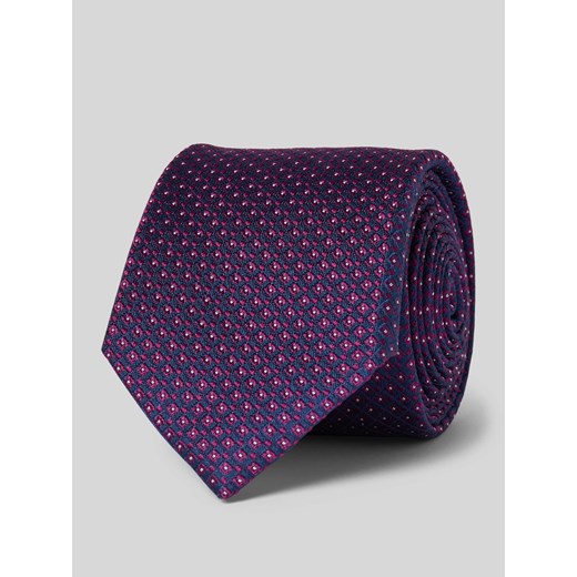 Krawat jedwabny o klasycznym fasonie z drobnym wzorem (6,5 cm) ze sklepu Peek&Cloppenburg  w kategorii Krawaty - zdjęcie 172064008
