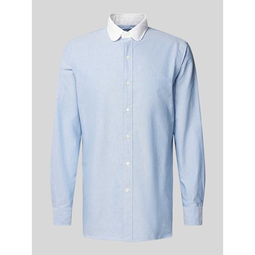Koszula biznesowa o kroju custom fit z kołnierzykiem typu kent ze sklepu Peek&Cloppenburg  w kategorii Koszule męskie - zdjęcie 172064246