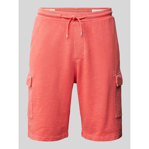 Szorty z dzianiny dresowej o kroju regular fit z kieszeniami cargo ze sklepu Peek&Cloppenburg  w kategorii Spodenki męskie - zdjęcie 172064319