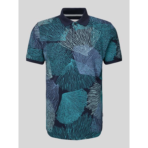 Koszulka polo o kroju slim fit z nadrukiem na całej powierzchni model ‘Big Coral’ ze sklepu Peek&Cloppenburg  w kategorii T-shirty męskie - zdjęcie 172064327