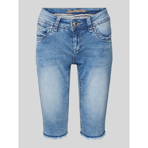 Szorty jeansowe o kroju slim fit z 5 kieszeniami model ‘MELODY’ ze sklepu Peek&Cloppenburg  w kategorii Szorty - zdjęcie 172064467