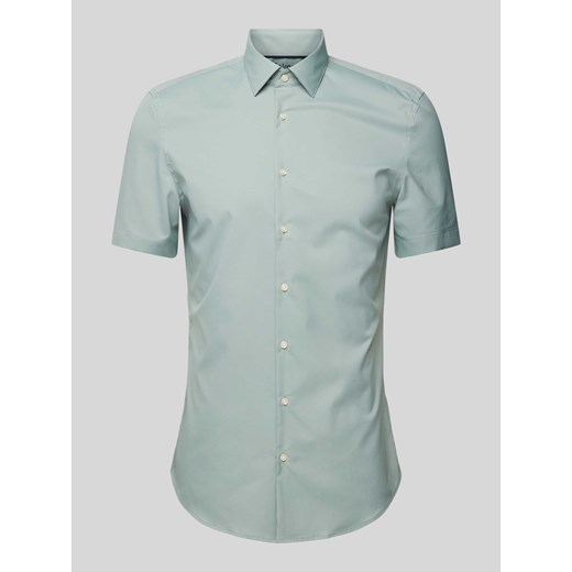 Koszula biznesowa o kroju slim fit z rękawem o dł. 1/2 ze sklepu Peek&Cloppenburg  w kategorii Koszule męskie - zdjęcie 172064479
