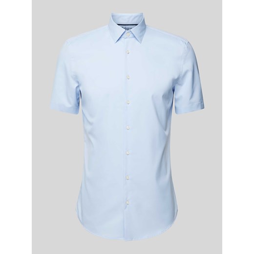 Koszula biznesowa o kroju slim fit z rękawem o dł. 1/2 ze sklepu Peek&Cloppenburg  w kategorii Koszule męskie - zdjęcie 172064485