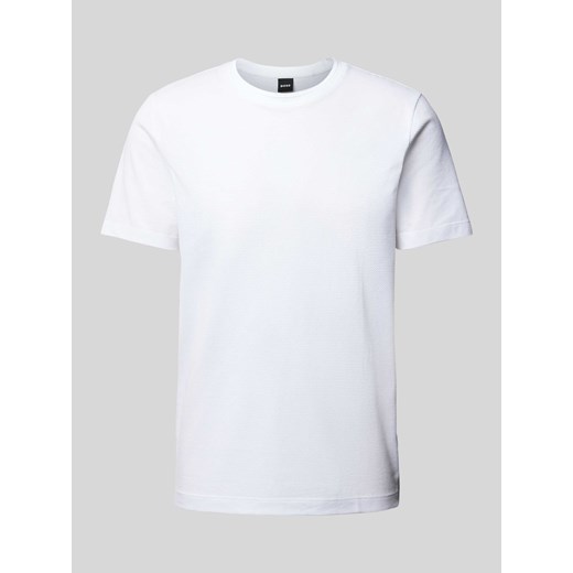 T-shirt męski biały BOSS HUGO bawełniany 