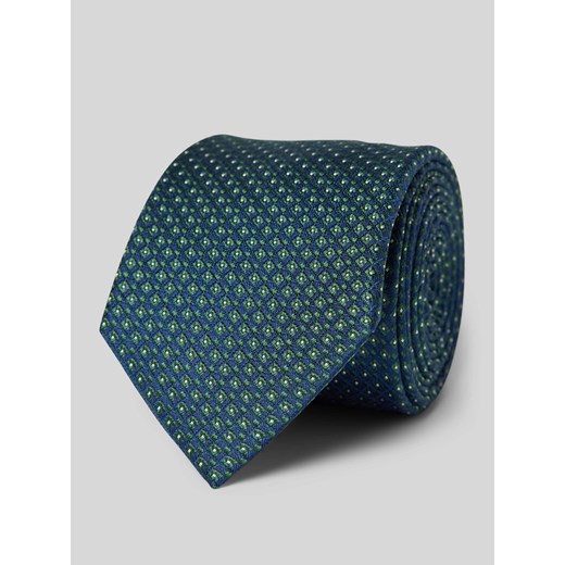 Krawat jedwabny o klasycznym fasonie z drobnym wzorem (6,5 cm) ze sklepu Peek&Cloppenburg  w kategorii Krawaty - zdjęcie 172064495