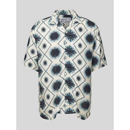 Koszula casualowa o kroju regular fit ze wzorem na całej powierzchni ze sklepu Peek&Cloppenburg  w kategorii Koszule męskie - zdjęcie 172064665