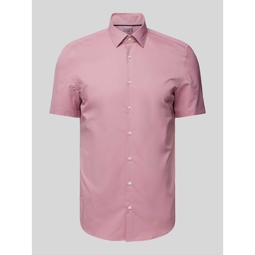 Koszula biznesowa o kroju slim fit z rękawem o dł. 1/2 ze sklepu Peek&Cloppenburg  w kategorii Koszule męskie - zdjęcie 172064749