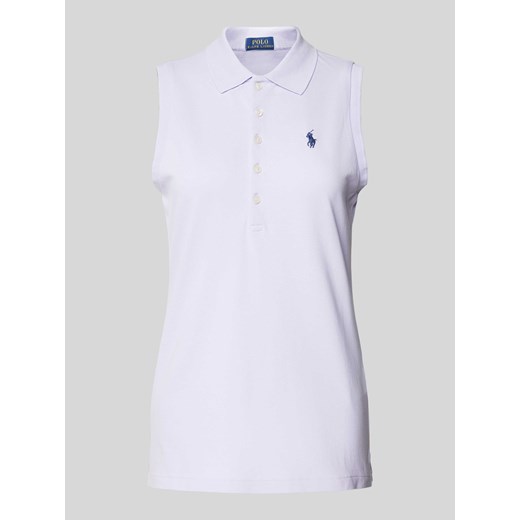 Koszulka polo o kroju slim fit bez rękawów model ‘JULIE’ ze sklepu Peek&Cloppenburg  w kategorii Bluzki damskie - zdjęcie 172064917
