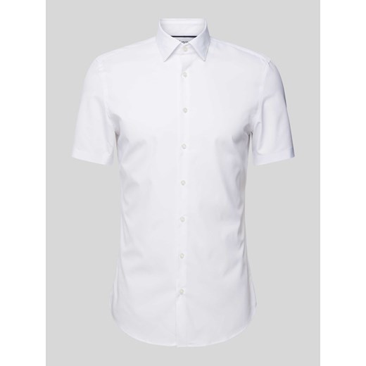 Koszula biznesowa o kroju slim fit z rękawem o dł. 1/2 ze sklepu Peek&Cloppenburg  w kategorii Koszule męskie - zdjęcie 172065015