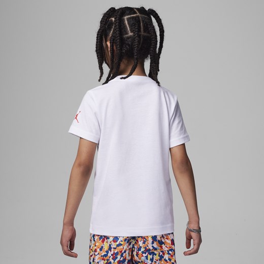 T-shirt dla małych dzieci z nadrukiem Jordan Poolside Jumpman - Biel Jordan 5 Nike poland