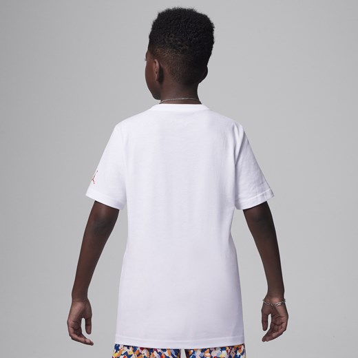 T-shirt dla dużych dzieci z nadrukiem Jordan Poolside Jumpman - Biel Jordan M Nike poland