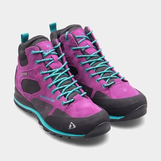 Buty trekkingowe damskie Bergson fioletowe sznurowane