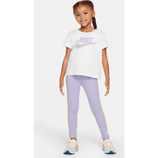 Zestaw z legginsami dla małych dzieci Nike Happy Camper - Fiolet ze sklepu Nike poland w kategorii Komplety dziewczęce - zdjęcie 172069686