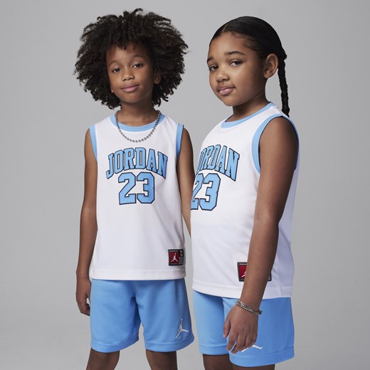 Dwuczęściowy zestaw z koszulką dla małych dzieci Jordan 23 Jersey - Niebieski Jordan 4 Nike poland