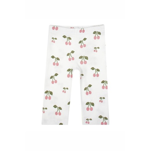 Bawełniane spodnie dziewczęce w wisienki ze sklepu 5.10.15 w kategorii Spodnie i półśpiochy - zdjęcie 172069829